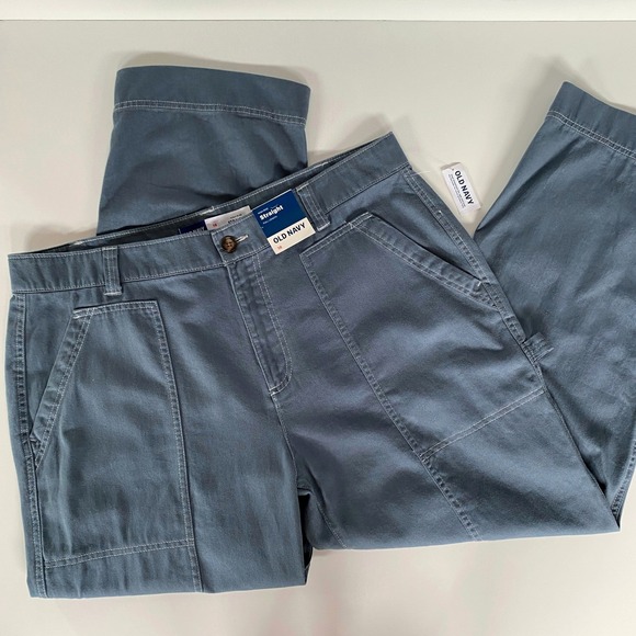 NWT Utilitarian Chic High Rise Straight Leg Carpenter Utility Pants 18 Y2K Chic - Picture 2 of 8